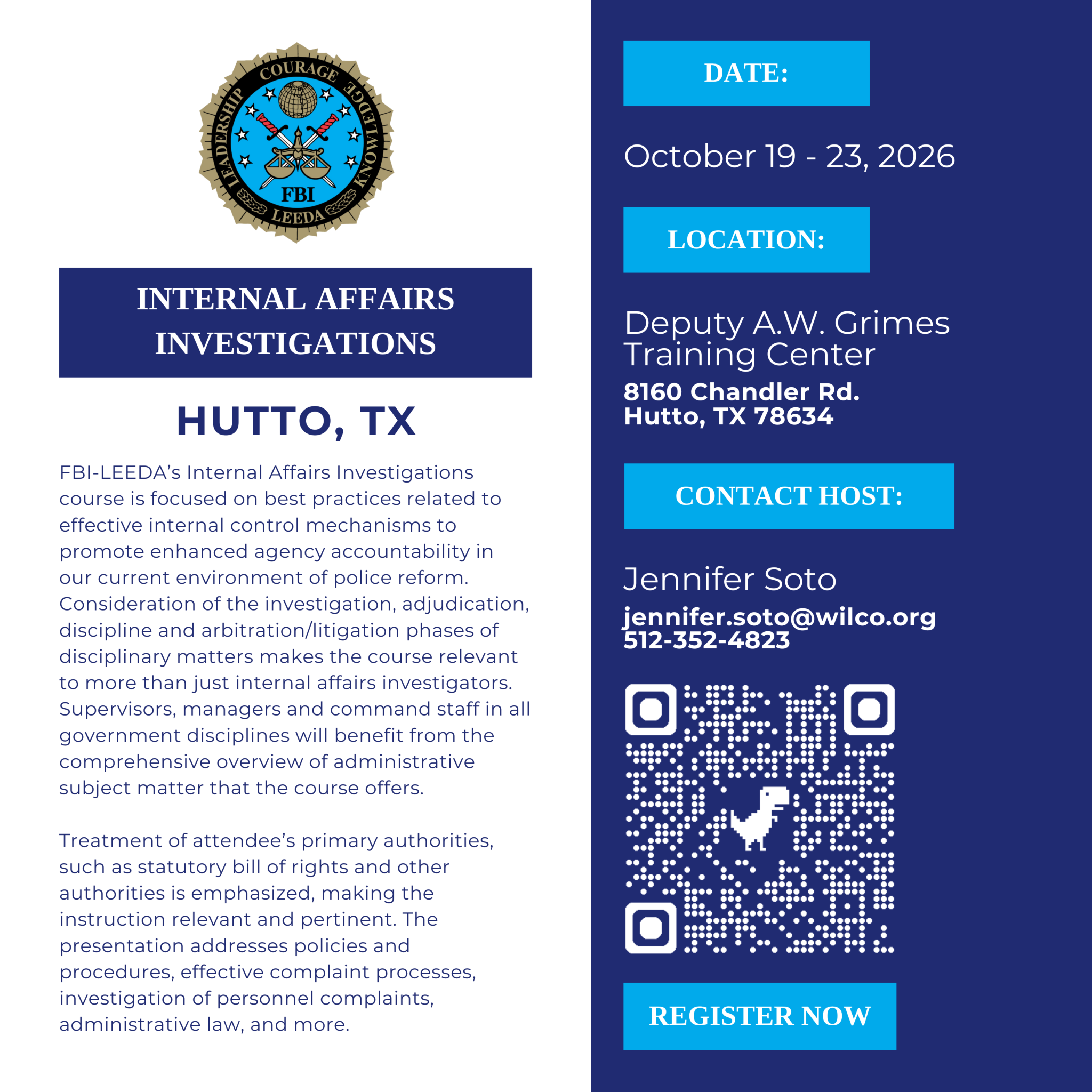 FBI LEEDA – Conducting and Managing Internal Affairs Investigations ...